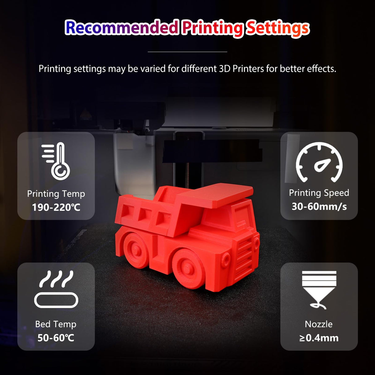 dikale PLA Pro 3D Printer Filament 10 Packs, 1.75mm No Tangle, Each Spool Net Weight 1KG, in Total 10KG Bundles, Black+White+Grey+Clear+Blue+Green+Orange+Red+Yellow+Purple dikale