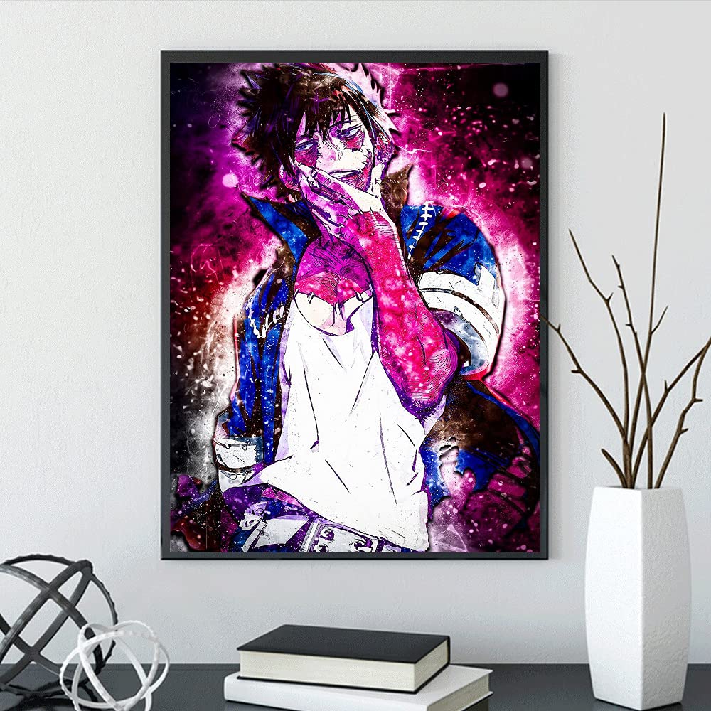 DIY 5D Diamond Painting Anime by Number Kits Full Drills for Adults, Cross Stitch Crystal Rhinestone Embroidery Pictures Arts Craft for Home Wall Decor Gift.(M-H-A-73-30X40) vodwml