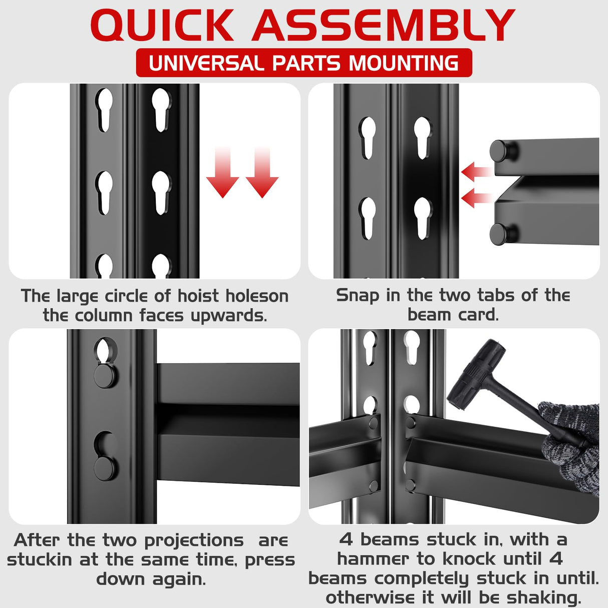 TigerParty 2020LBS Garage Shelving Units, 5-Tier Storage Shelves Heavy Duty, Adjustable Metal Shelving Rack for Kitchen, Closet, Warehouse, Pantry, 72" H x 35.55" W x 16" D TigerParty