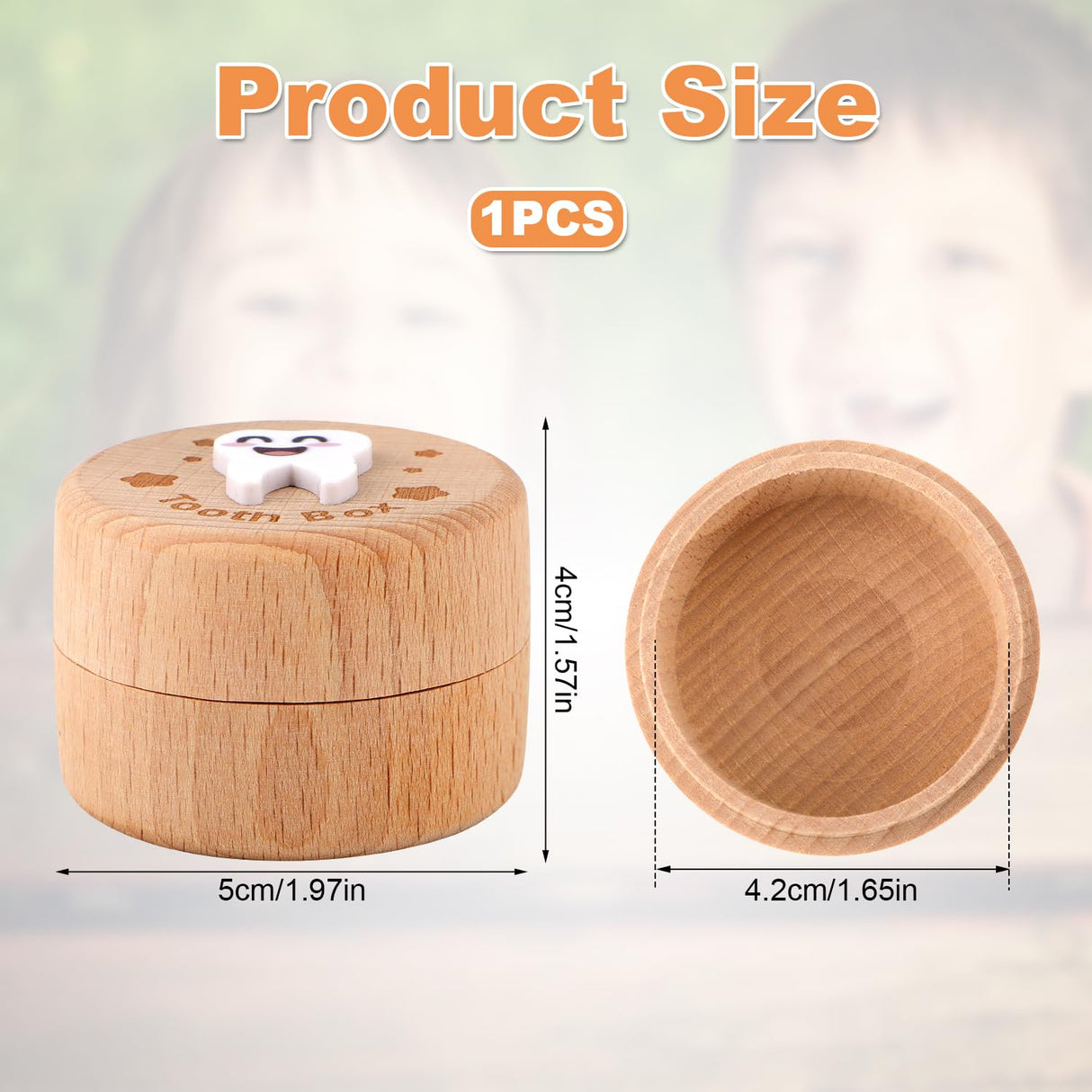 3D Carved Fairy Box, Wood Tooth Storage Box for Lost Teeth Container Cute Tooth Holder for Boys Girls Kids Birthday (Boys) PEUTIER