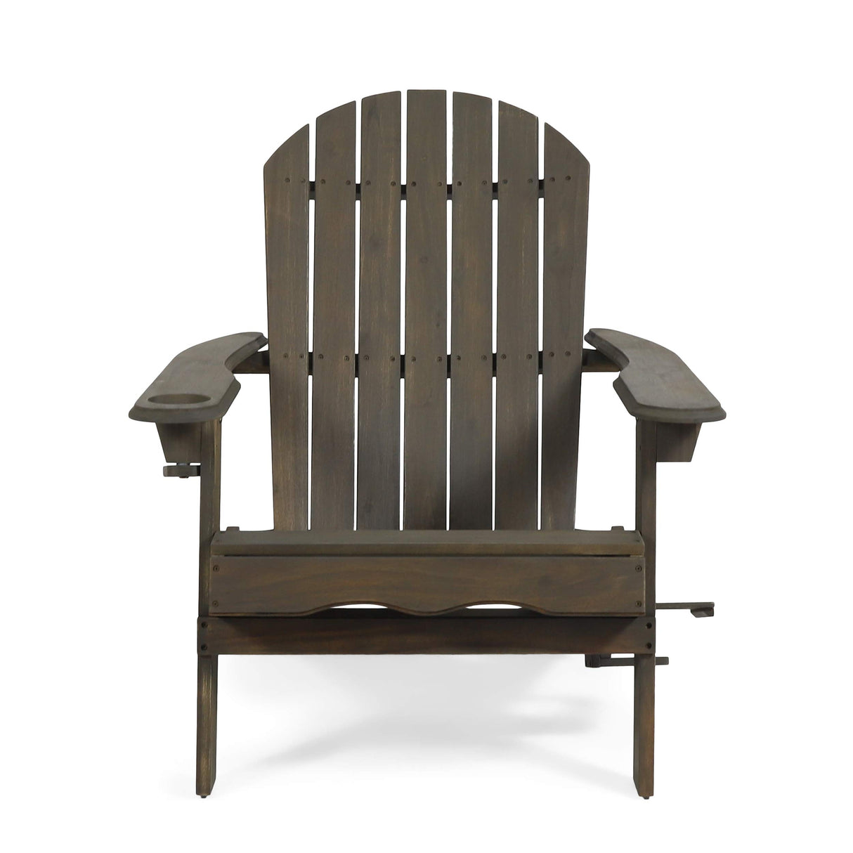 Christopher Knight Home Cheryl Outdoor Acacia Wood Folding Adirondack Chair, Gray Christopher Knight Home