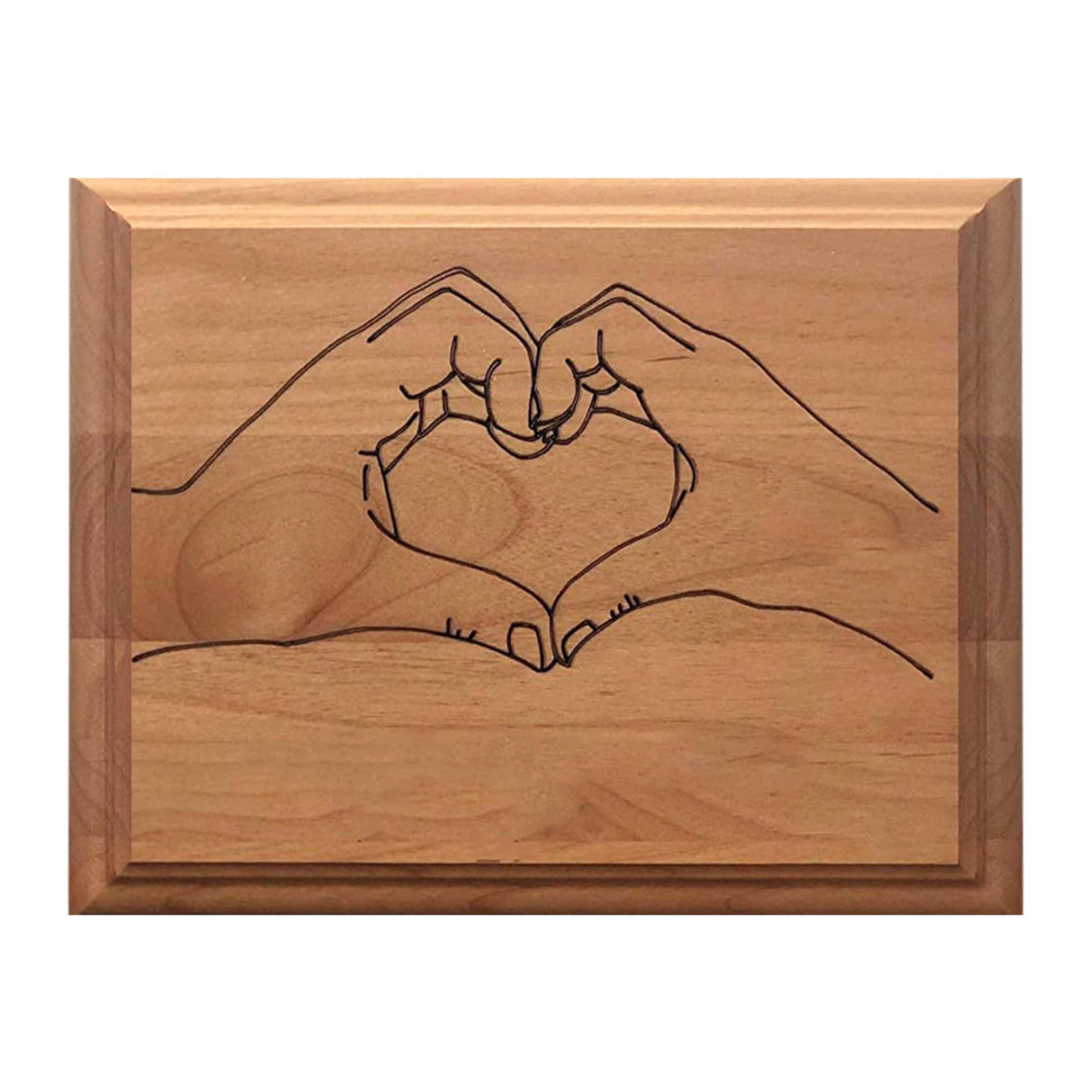 Personalized Valentine's Day Wooden Plaque - Custom Heart Hands Design Gift for Boyfriend, Girlfriend, Valentines Day Gifts for Her, Him, Wife, Husband, Women, Men, Romantic Customized Couples Sign CHEERZEER CUSTOMIZE