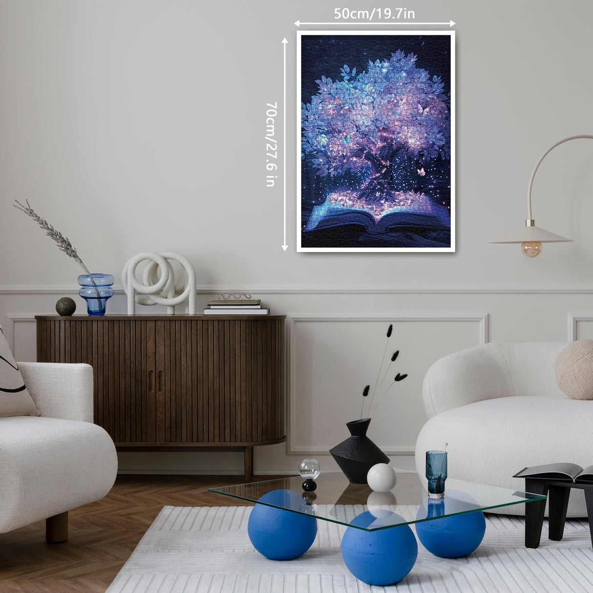 Tree of Life Puzzle for Adults 1000 Pieces, Hard Plant Book Jigsaw Puzzle, Difficult Fantasy Butterfly Puzzle BBOLDIN