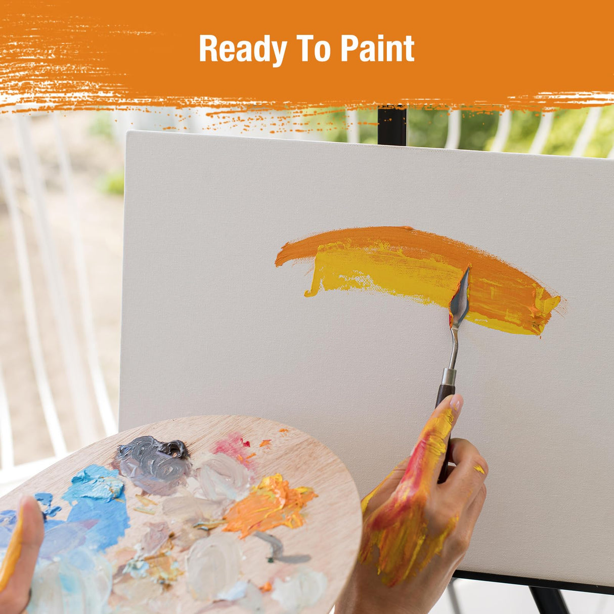 DPDIAN Canvas Boards for Painting 40 Pack, 8 inch x 10 inch Super Value Pack, Artist Canvas Panels for Oil & Acrylic Painting DPDIAN