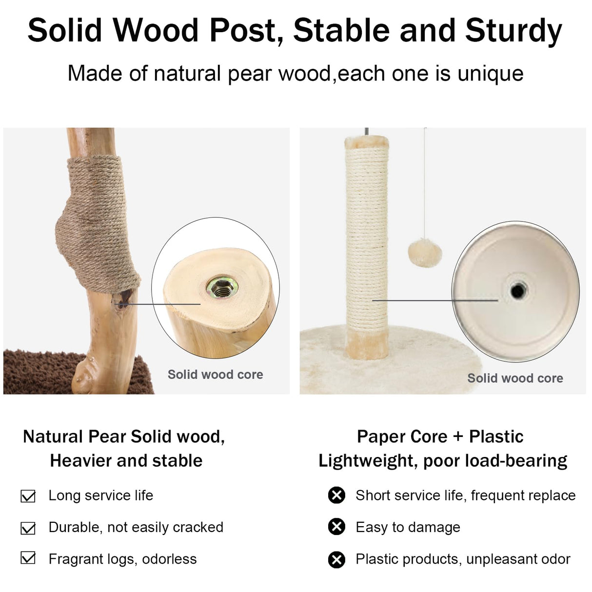 Small Cat Tree for Indoor Cats Large Adult, Cats Climbing Tower with Scratching Post, Cat Condo, Green Wood Cats Tree, Flower Cat Trees, Modern Cute Cat Tree with Dangling Ball (Mnit Green) Yungaspy