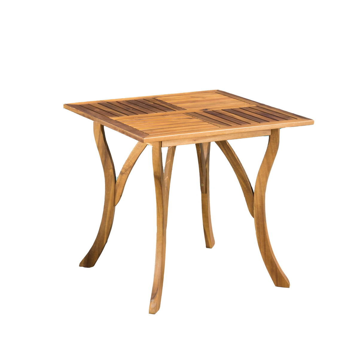 Christopher Knight Home Hermosa Acacia Wood Square Table, Teak Finish Christopher Knight Home