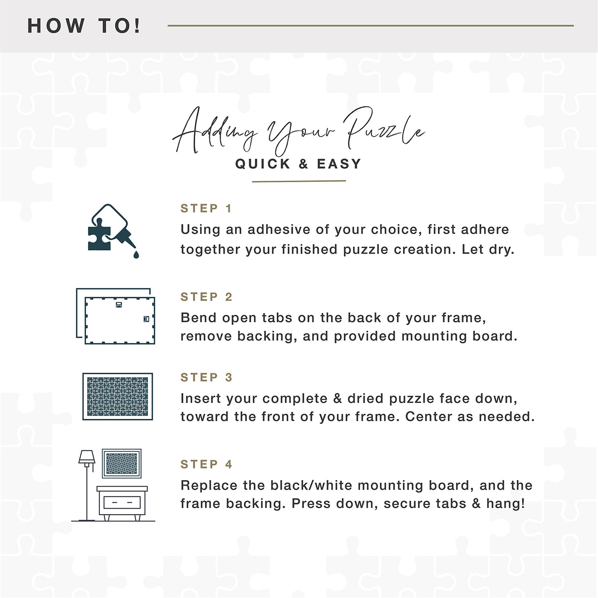 MCS Frame for Puzzles, Natural, 20 x 27 in or smaller MCS