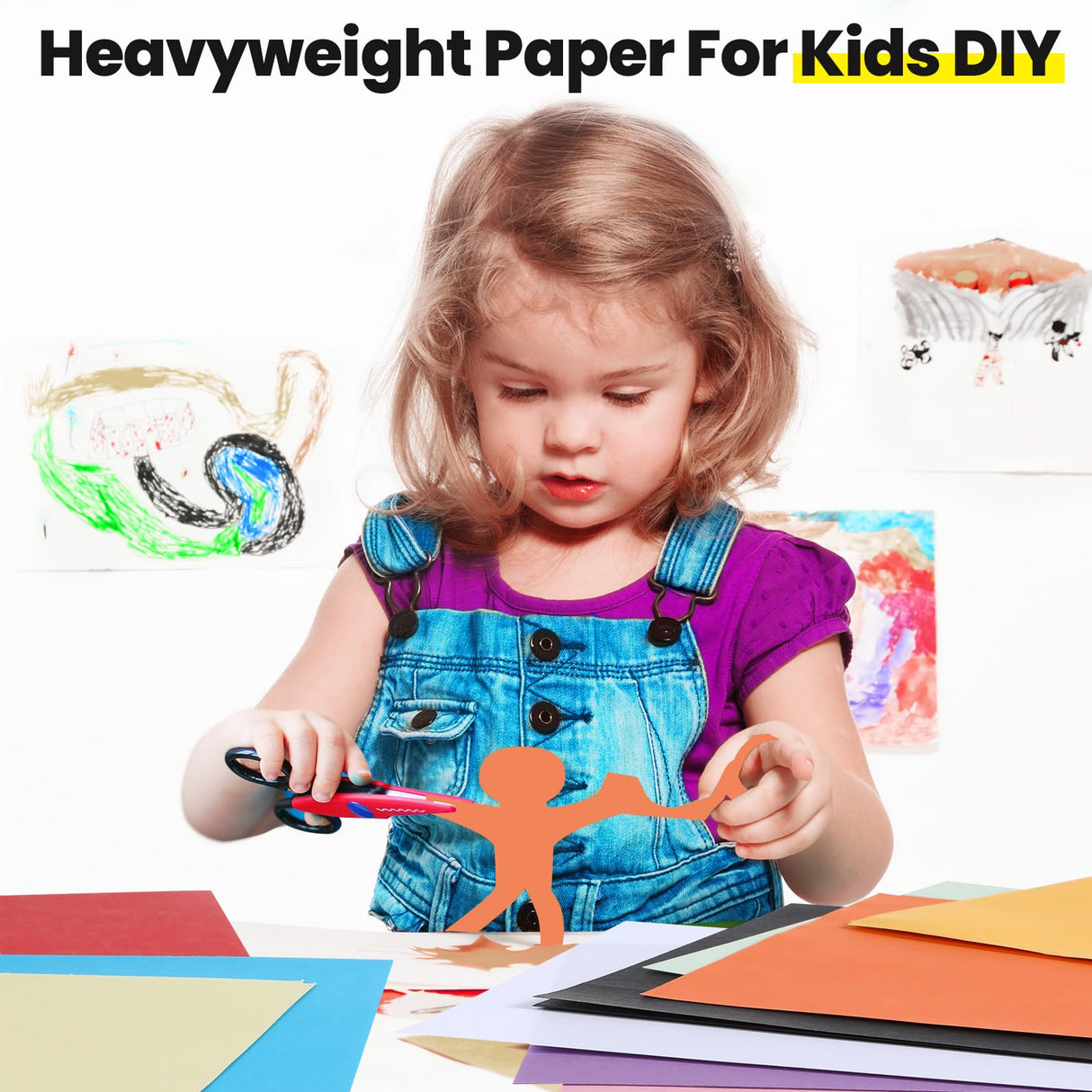 Harloon 500 Sheets Colored Construction Paper Bulk Heavyweight Construction Paper A4 Size Thick Cardstock for DIY Craft Supplies, 120 GSM Harloon