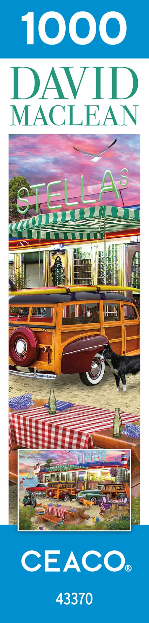 Ceaco - David Maclean - Beach Diner - 1000 Piece Jigsaw Puzzle Ceaco