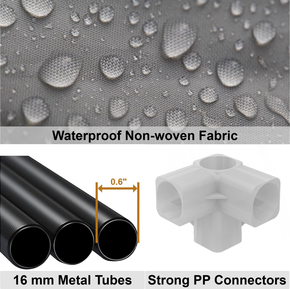 MOGELAFOO Portable Closet Wardrobe, 67-Inch Clothes Organizer with 4 Hanging Rods and 8 Shelves, Non-Woven Fabric Cover, Large Capacity Storage for Bedroom and Living Room, Black MOGELAFOO