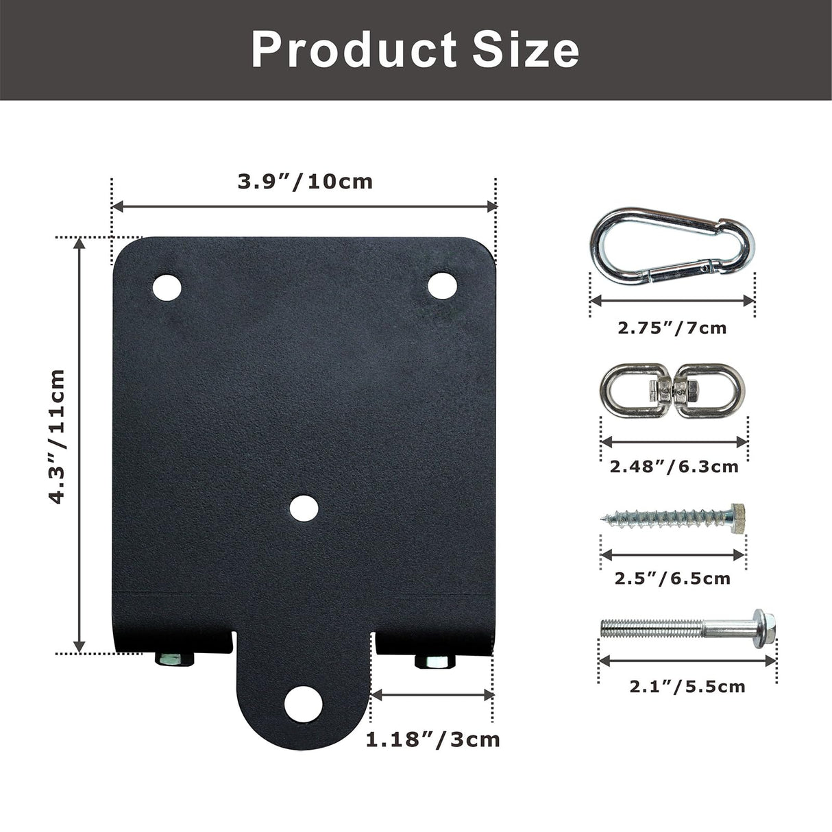 YZZHAJ Heavy Punching Boxing Bag Hanger, Heavy Duty Bag Hanger Bracket, 360° Rotation Wall Ceiling Mount Wood Beam Hook for Boxing Muay Thai Training, Aerial Yoga Swing & Hammock YZZHAJ