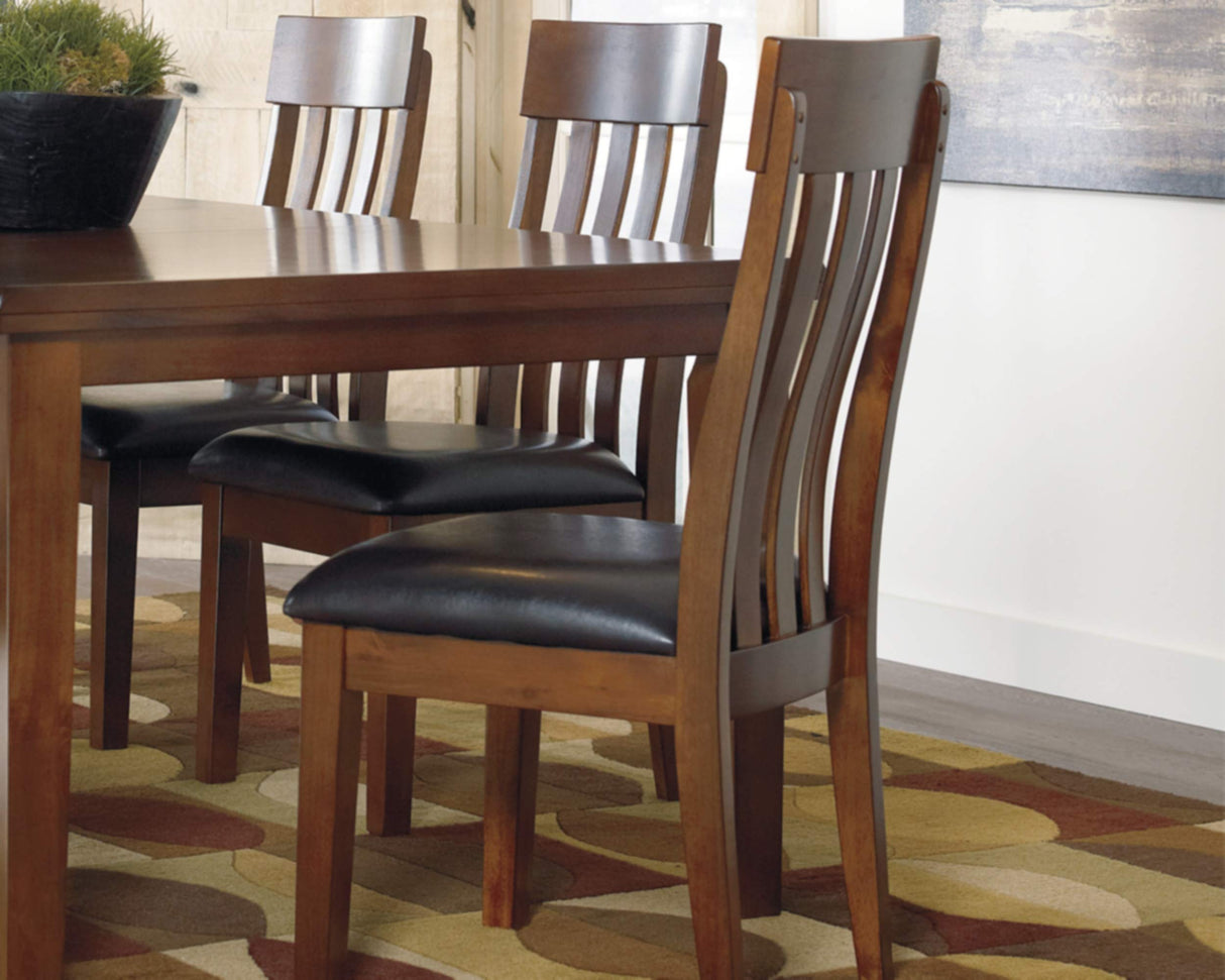 Signature Design by Ashley Ralene Rake Back 19" Dining Room Chair 2 Count, Medium Brown Signature Design by Ashley