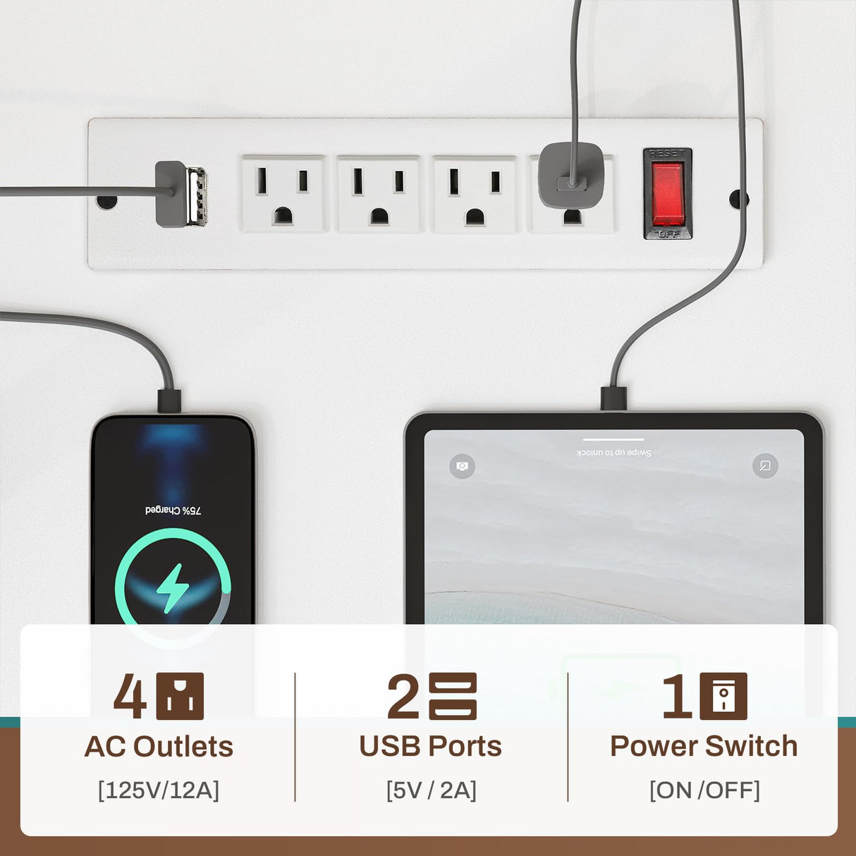 SEDETA Reversible L Shaped Gaming Desk with Power Outlets, LED Strip, Monitor Shelf, and Ample Storage in White SEDETA