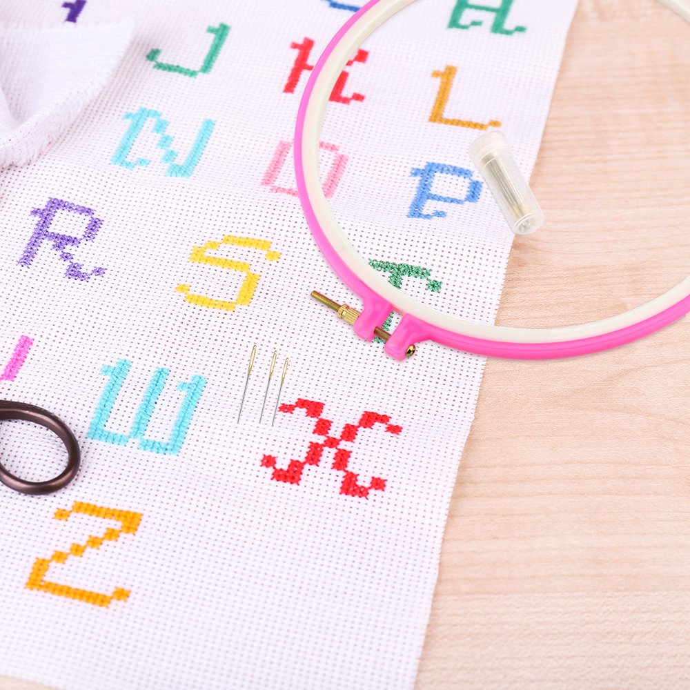 Pllieay 14 Count Big Size Classic Reserve Aida Cloth White Cross Stitch Fabric, 59 x 39 Inch Pllieay