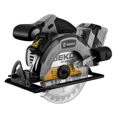 DEKOPRO 20V Cordless Circular Saw, 6-1/2-Inch Blade, 4500 RPM Circular Saw Cordless