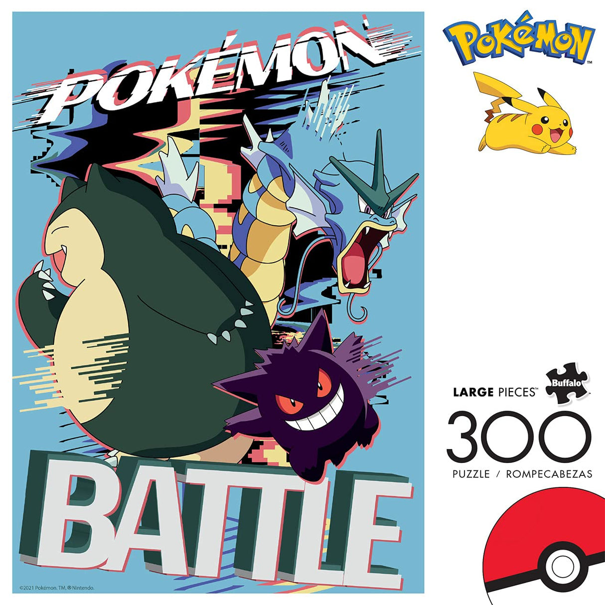 Buffalo Games - Pokemon - Battle Distortion - 300 Piece Jigsaw Puzzle for Adults -Challenging Puzzle Perfect for Game Nights - Finished Size is 21.25 x 15.00 Buffalo Games