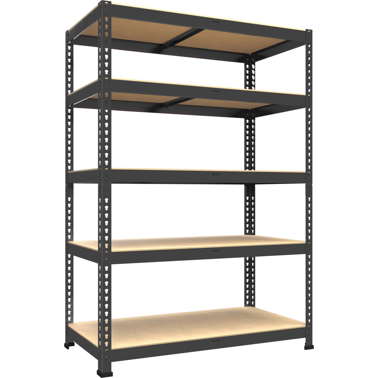 PrimeZone Heavy Duty Storage Shelves - 5 Tier 35.5" W x 15.75" D x 71" H Adjustable Garage Storage Shelving, Metal Storage Utility Rack Shelf Unit for Warehouse Pantry Closet Kitchen, Black PrimeZone