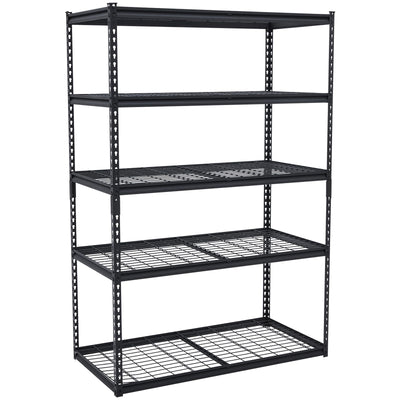 GarveeTech Heavy Duty Garage Shelving Unit, 60 in L x 24 in W x 78 in H Adjustable Storage Shelves, 2500 LBS Load Capacity, Durable Metal Shelves for Garage Organization, Basement, Workshop