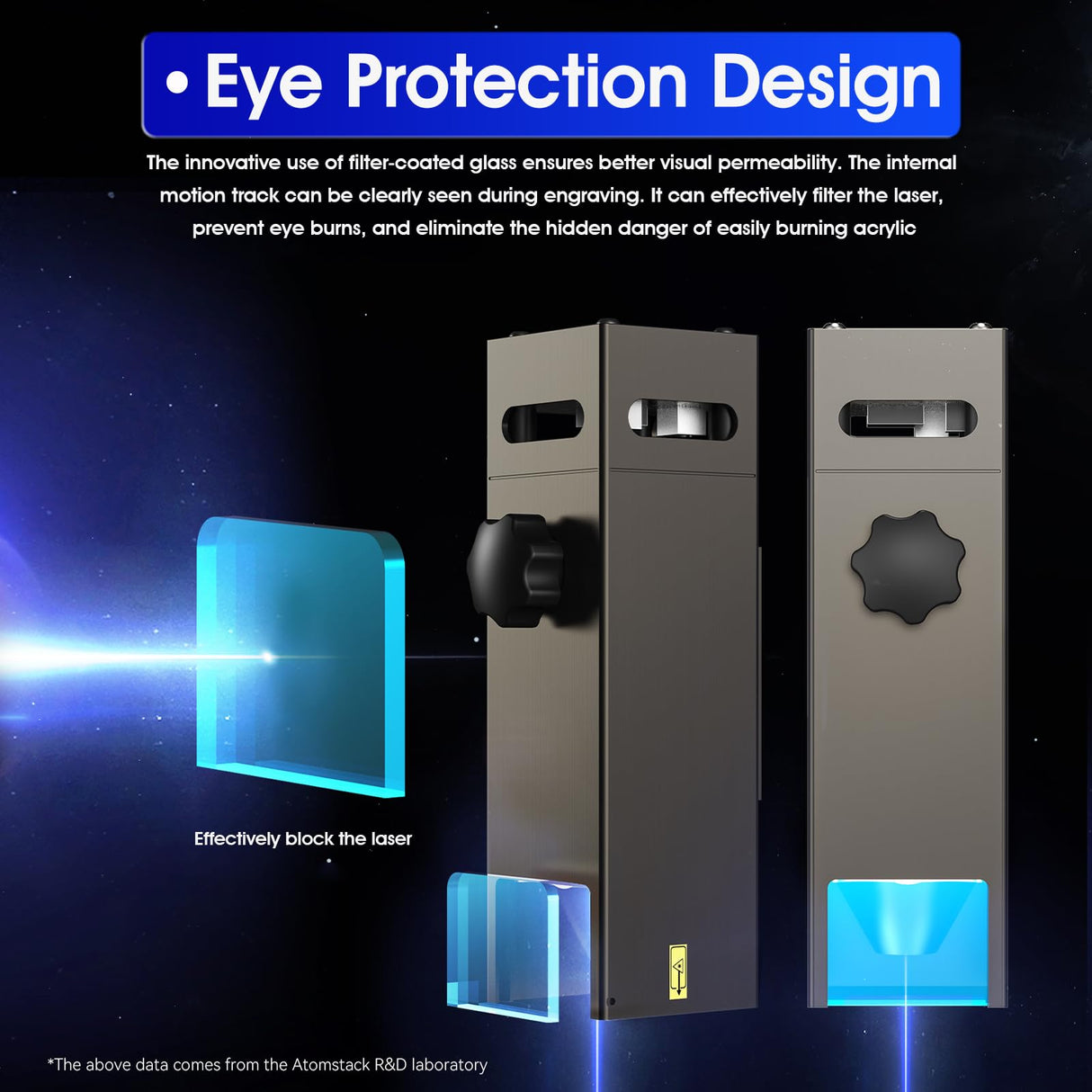 ATOMSTACK S10 Pro Laser Engraver, Laser Class 4, 10000mW Output Laser Power, Laser Engraving Machine with Touchscreen, Laser Cutter for Thick Wood and Acrylic DIY Cutting, Support Offline Engraving ATOMSTACK