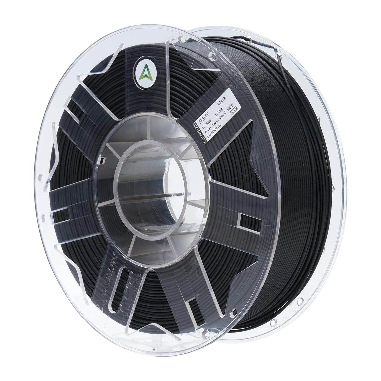 Creality PPA-CF 3D Printer Filament RFID, 15% Carbon Fiber Content High-Performance Nylon, Heat Resistance,Low Warpage, 1Kg Spool(2.2lbs) for 3D Printers (Black) Creality