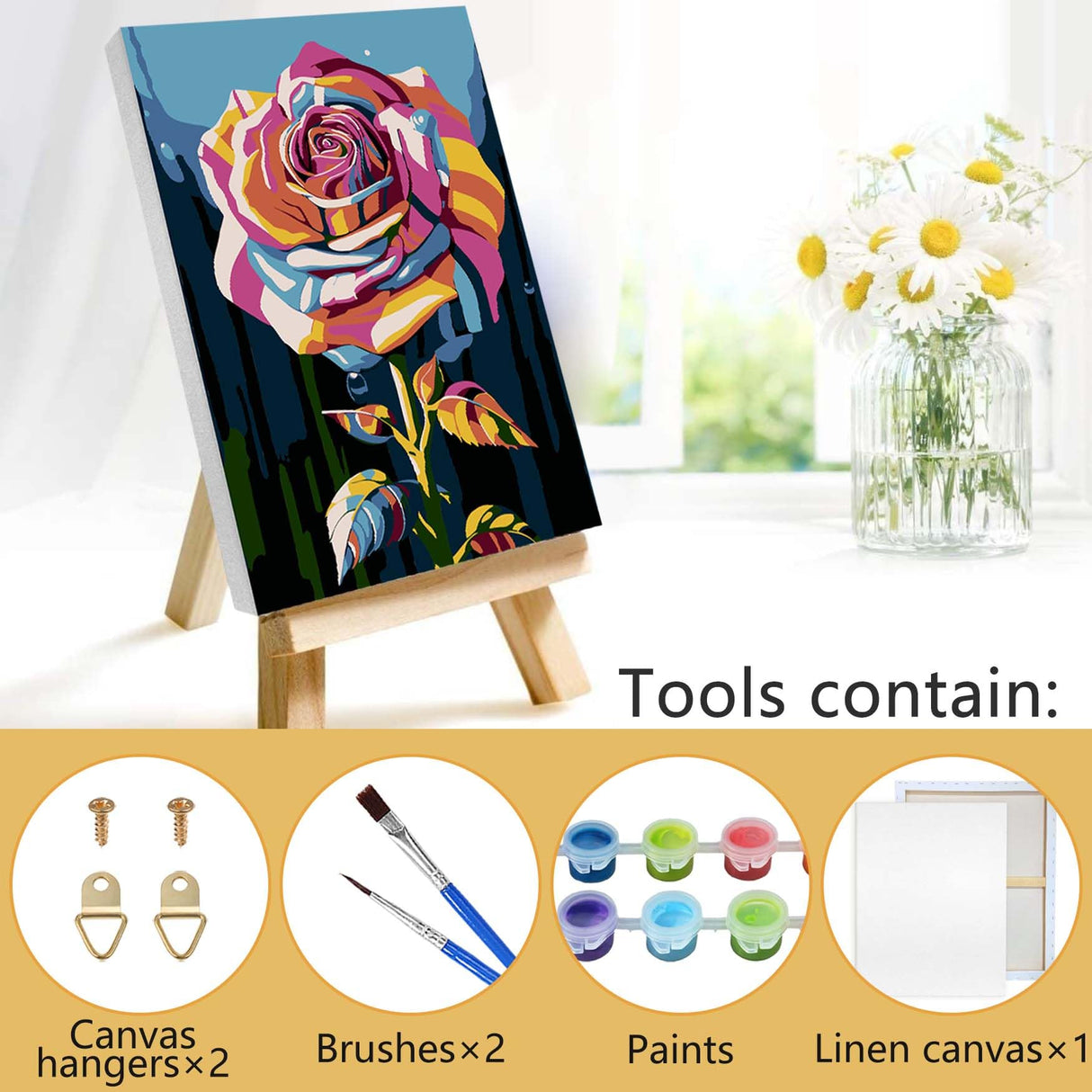 Kaliosy Framed Paint by Numbers Kits for Adults Basketball, Oil Painting Ball Pre Drawn Canvas Drawing Paintwork with Paintbrushes Acrylic Beginner Wall Home Decoration 8x12 inch Kaliosy