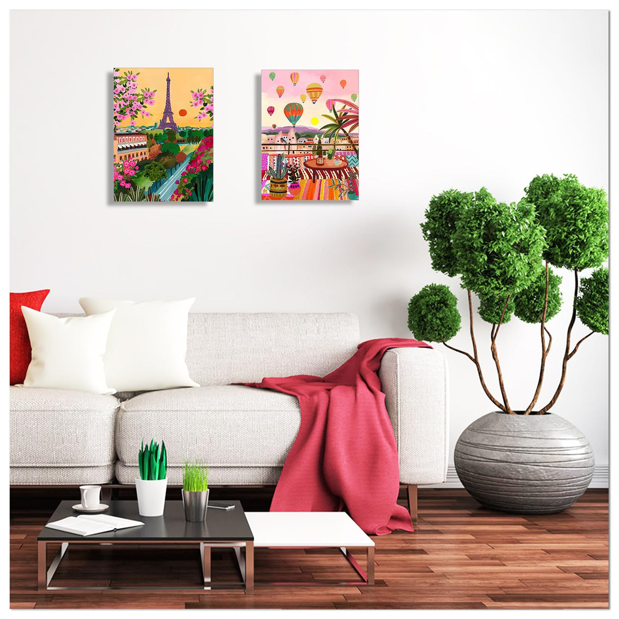 FFPTBNYX 12 Pack Diamond Art Kits for Adults 5D Diamond Painting Kits for Beginners DIY Full Drill Round Diamond Dots Gem Art Painting by Numbers Crafts Home Wall Decor Gifts 12x16 Inch FFPTBNYX