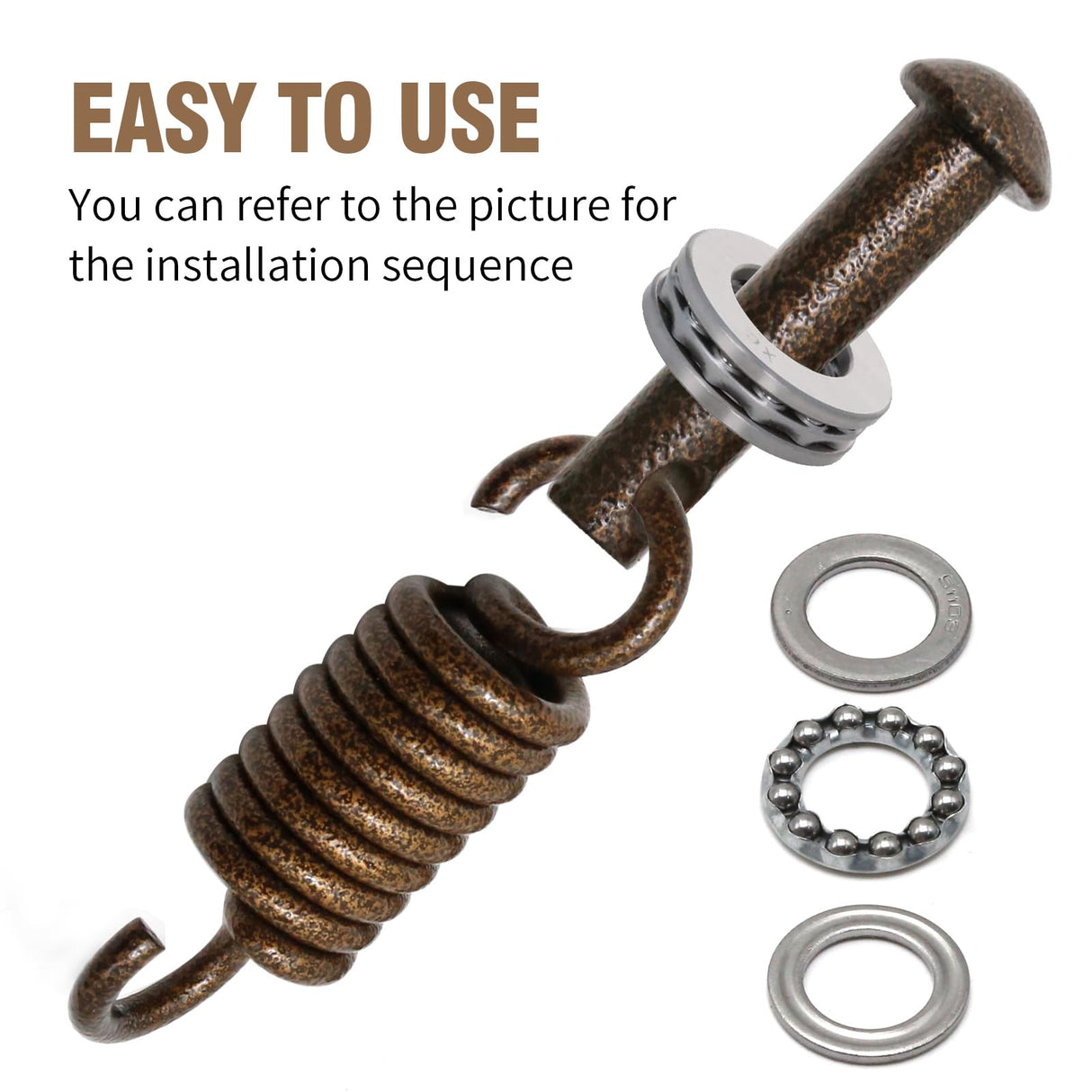 EATAKWARD Hammock Chair Ultimate Hanging Kit 500lbs Brown EATAKWARD