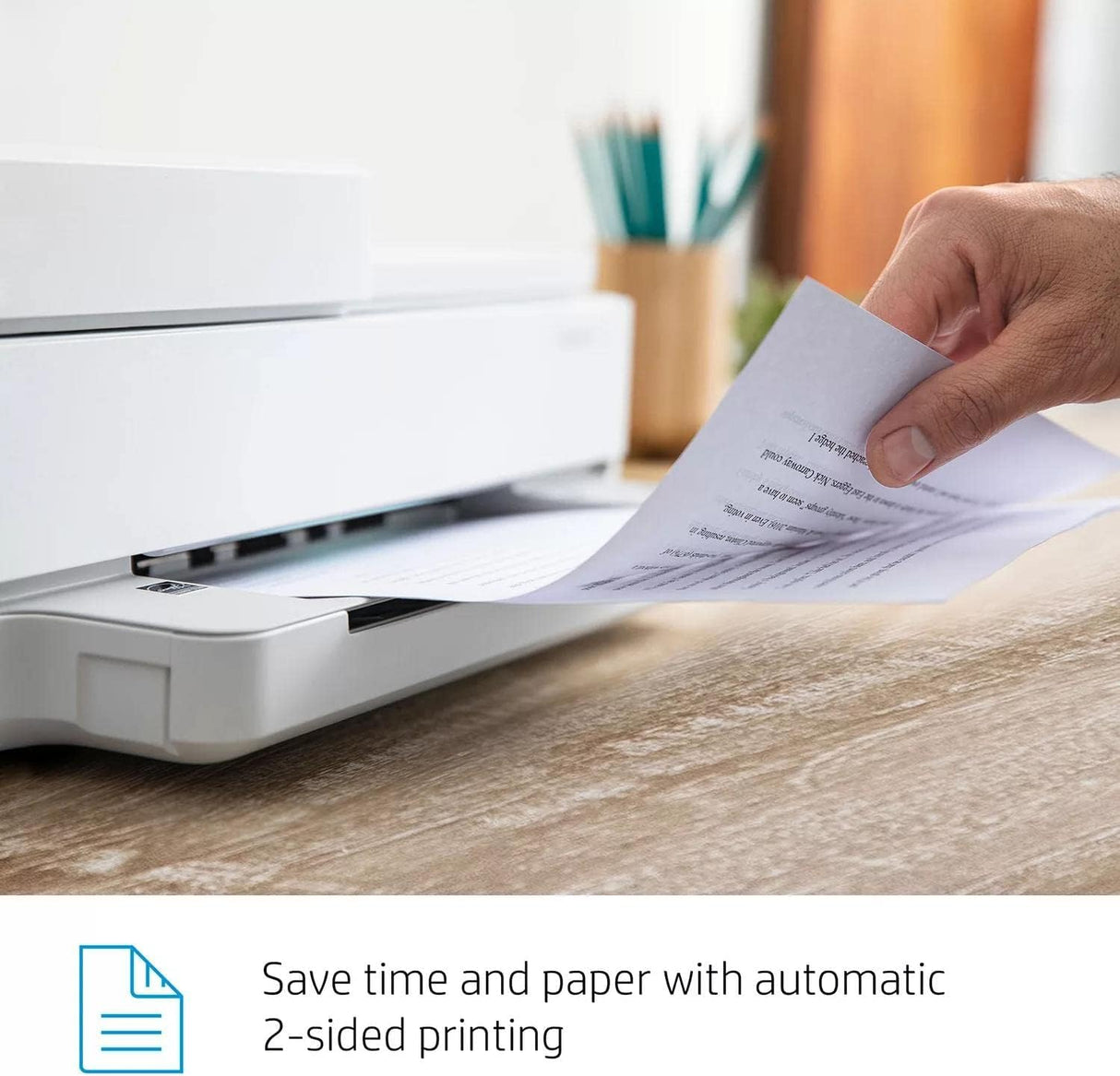 HP Envy 6458e All-in-One Wireless Color Inkjet Printer, Print Copy Scan - 10 ppm, 4800 x 1200 dpi, Auto 2-Sided Printing, 35-Sheet ADF, Dual-Band WiFi, Instant Ink Ready, White (Renewed) HP