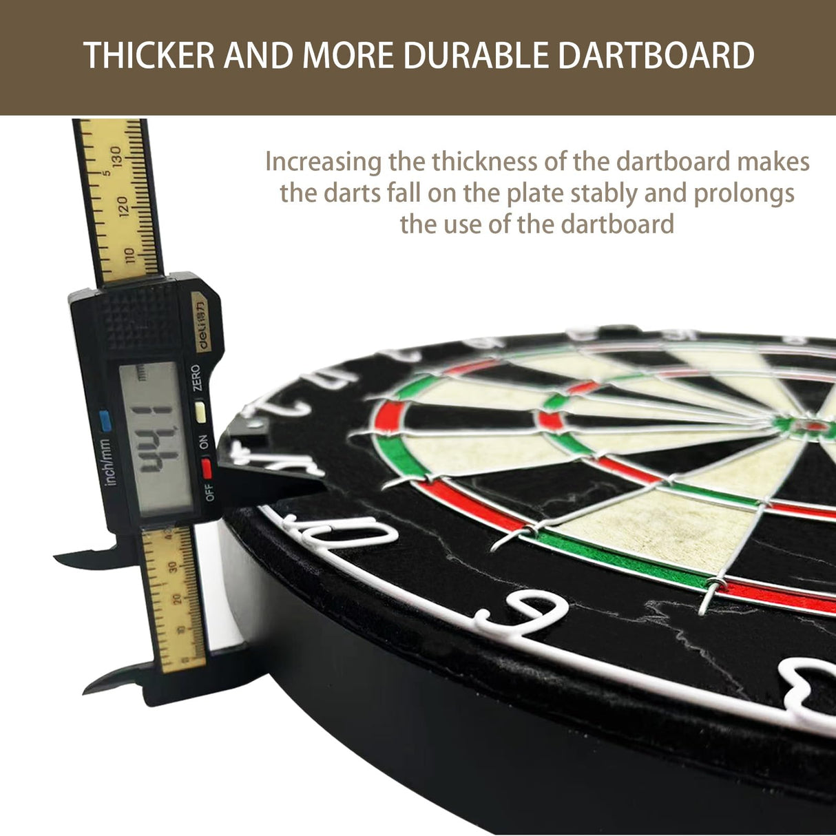 Pennpliy Bristle Dart Board Set, Professional Dart Board 18" with Steel Tip Darts Outdoor Dartboard Set, Compressed Sisal Metal Wire Board with Rotating Number Ring Includes 6pcs 18g Darts Pennpliy