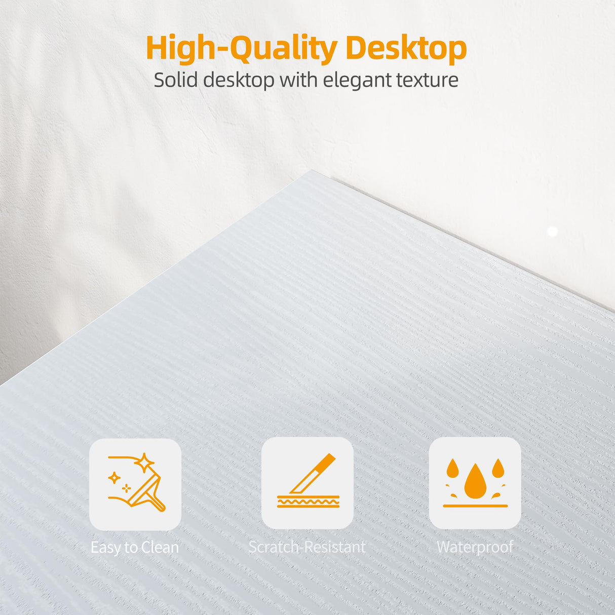 TIQLAB L Shaped Computer Desk with Power Outlets, 55 Inch Small Corner Desk with Reversible Shelves, Gaming Desk Computer Table Study Writing Desk for Home Office Small Space, White TIQLAB