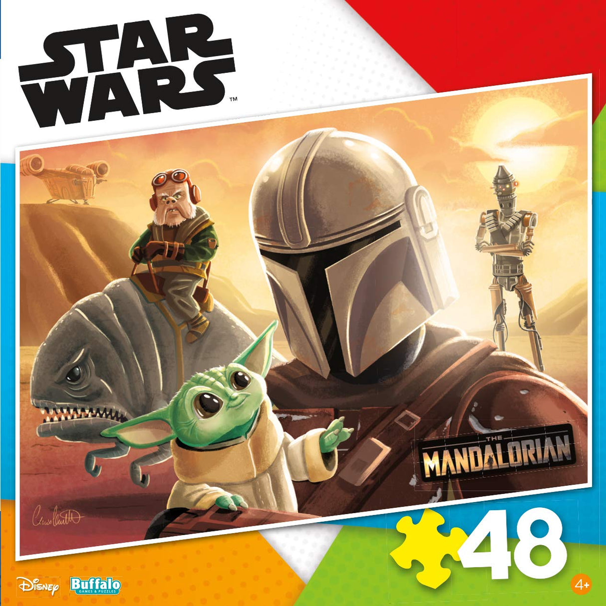 Buffalo Games - Star Wars - Precious Cargo - 48 Piece Jigsaw Puzzle for Families -Challenging Puzzle Perfect for Game Nights - Finished Size is Buffalo Games