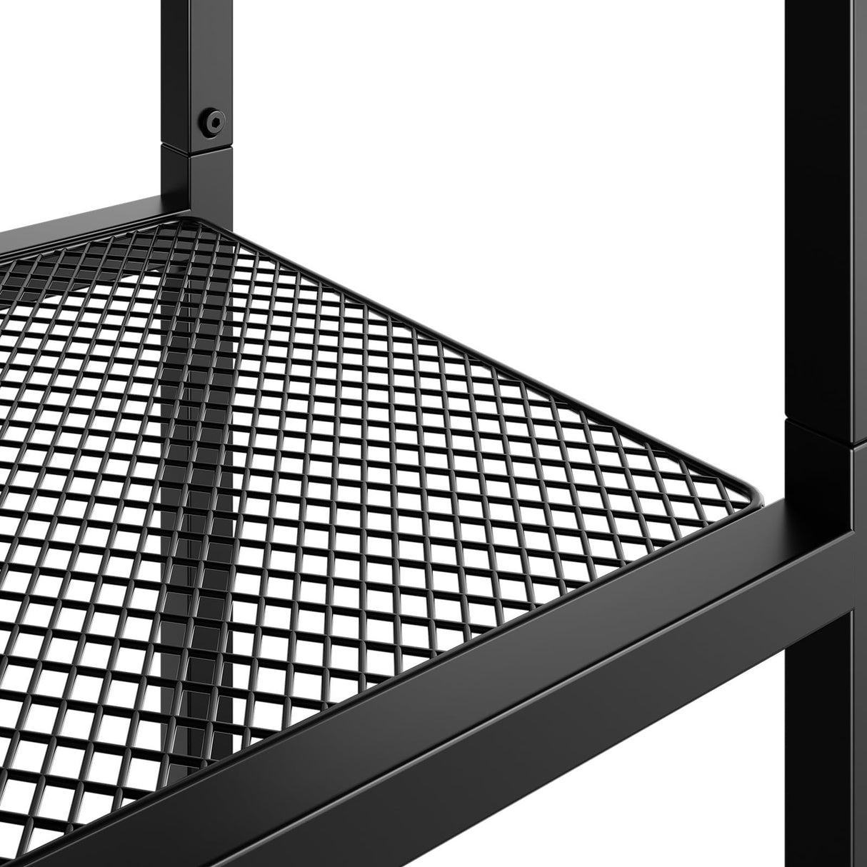 HOOBRO Kitchen Baker's Rack, Coffee Bar Stand with Charging Station, Microwave Stand, 4-Tier Small Kitchen Shelf Rack for Kitchen, Living Room, Rustic Brown and Black BF35UHB01 HOOBRO