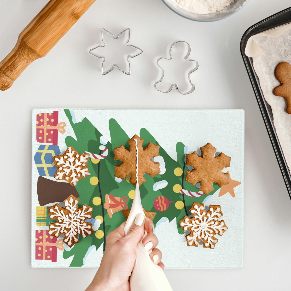 12 Pack Sublimation Glass Cutting Boards Blank, Sublimation Tempered Glass Cutting Boards Anti Slip Cutting Board Glass Chopping Boards DIY for Heat Press Machine, 11 x 8 Inch WHEATHUSK