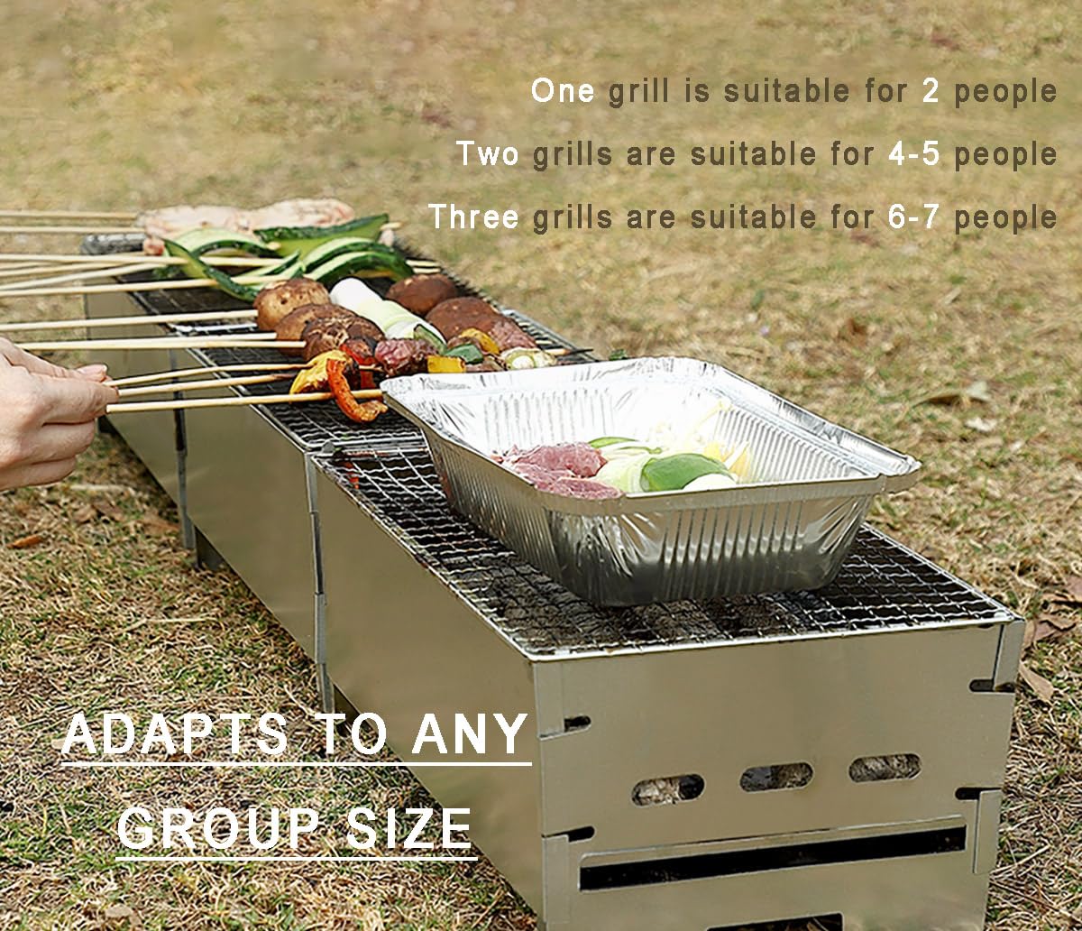 ortable Charcoal Grill - Compact and Lightweight BBQ Grill, Easy Assembly, Ideal for Camping, Tailgating, and Outdoor Cooking - Fits 2-4 People MRuanMeng