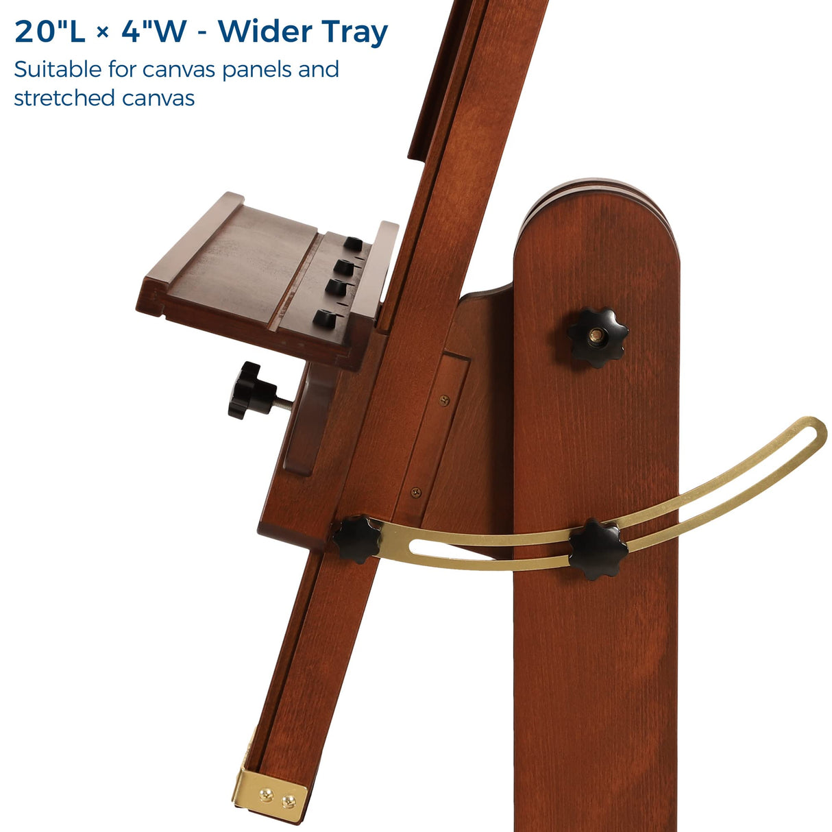 VISWIN Extra-Large Studio Easel, Hold Canvas to 71", Tilts Flat, Adjustable Movable Solid Beech Wood Heavy Duty Easel Stand, Art Easel for Painting Adult, Artist, Large Easel for Painting Canvas, TV VISWIN