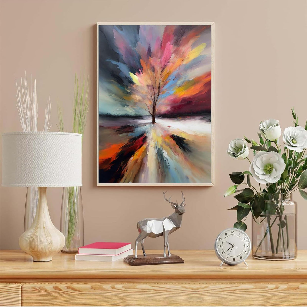 stnckic Paint by Numbers for Adults Beginners,Tree of Life Adults' Paint-by-Number Kits, Paint by Numbers Kit on Canvas,Perfect for Gift Home Wall Decor(16x20inch) stnckic