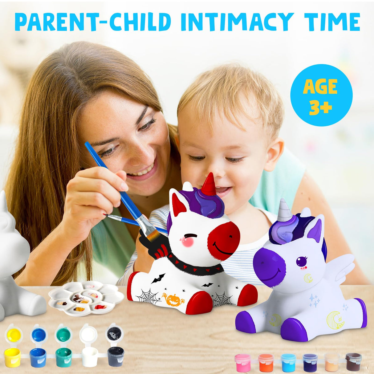 Goodyking Paint Your Own Flying Unicorn Lamp Kit, DIY Unicorn Crafts Night Light, Arts & Crafts for Kids Age 8-12, Painting Art Supplies, Birthday Easter Gift for Kids Age 3 4 5 6 7 8+ Goody King