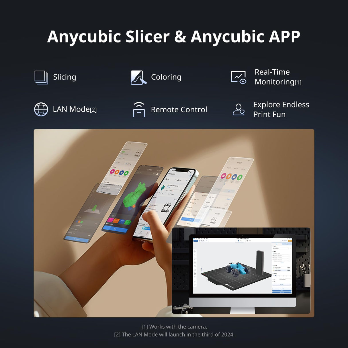 Anycubic Kobra 3 3D Printer Only, Max 600mm/s High Speed, Multicolor Printing Requires Additional Anycubic ACE PRO, Upgraded Details Easy and Smooth, 4.3" Adjustable Touchscreen 250*250*260mm Size ANYCUBIC