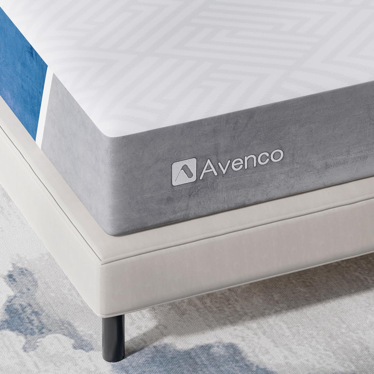 Avenco Queen Size Mattress, 12 inch Queen Mattress with Gel Memory Foam, Medium Firm, Mattress in a Box, Pressure Relief & Motion Isolation, CertiPUR-US Certified Avenco