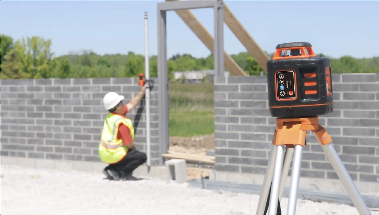 Johnson Level & Tool 99-027K Self-Leveling Rotary Laser System, 8.75", Red, 1 Kit Johnson