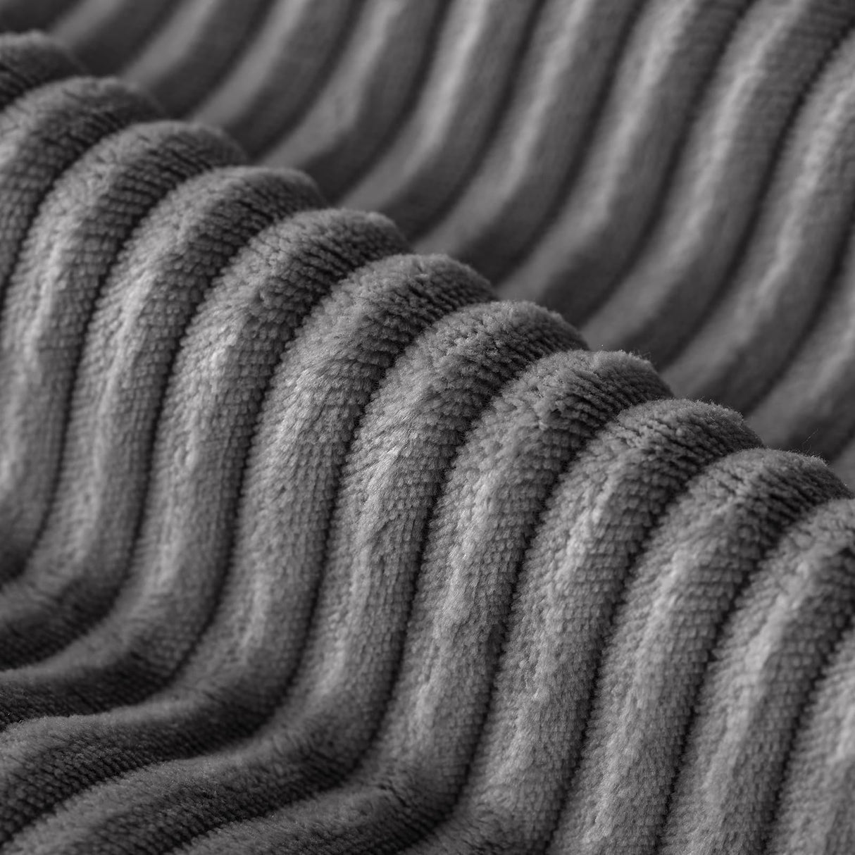 44" Modern Sectional Sofa, Upholstered Corduroy Cloud Couch with Deep Seat, Comfy Boneless Loveseat for Living Room, No Assembly Required, Dark Gray, Right Side SUNG7