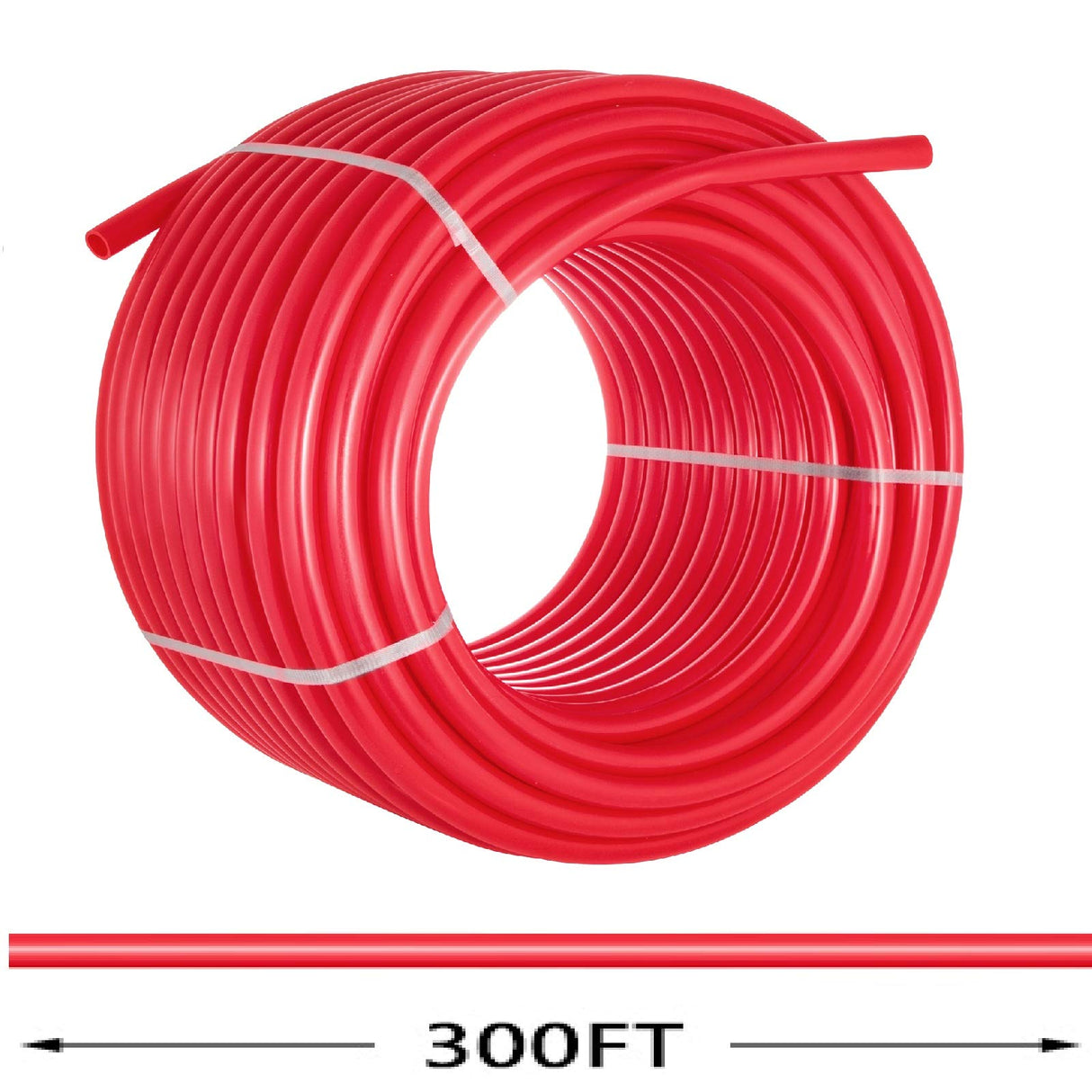 Happybuy Pex Pipe Tubing 1 Inch 300ft Pex Tubing Non-Barrier Radiant Water Plumbing Pipe Pex-B ?1" Non-Barrier/300FT/Red? Happybuy