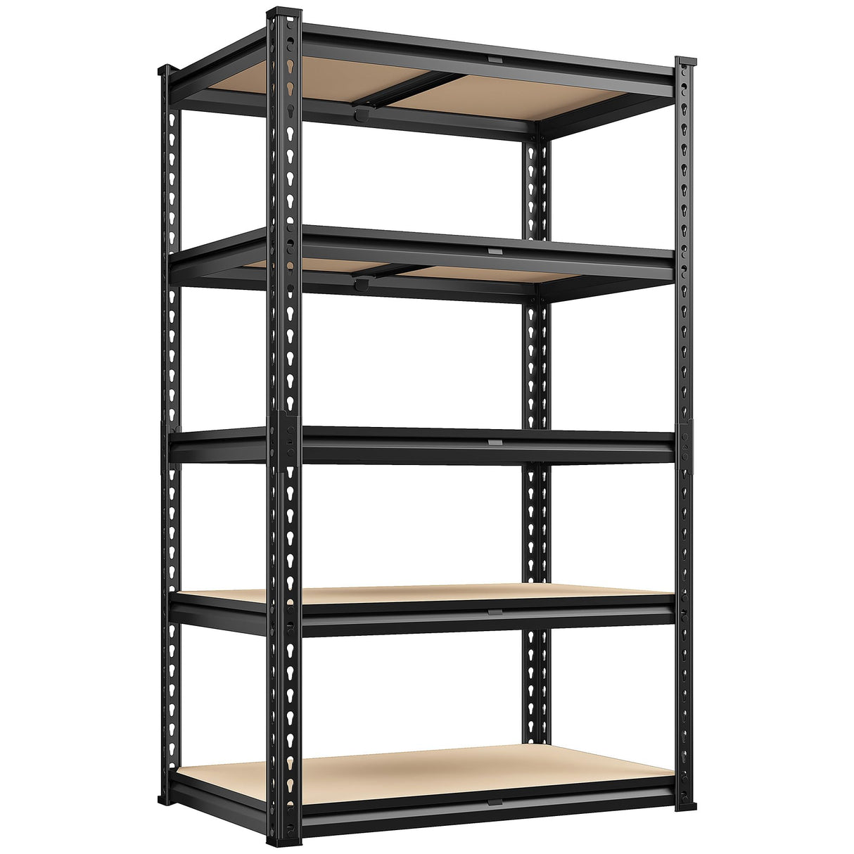REIBII 2000LBS Storage Shelves 5 Tier Garage Shelving Heavy Duty Metal Shelves for Storage Adjustable Metal Shelving Units for Kitchen Pantry Basement, 28" Wx 13.8" Dx 59.8" H REIBII