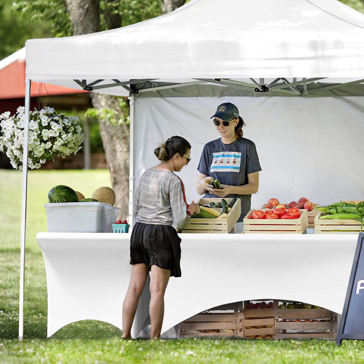 Bonnlo Folding Table 6ft, Portable Collapsible Plastic White Long Tables for Party, Camping, Banquet, Craft, Dining, Wedding, Outdoor and Indoor Use Bonnlo