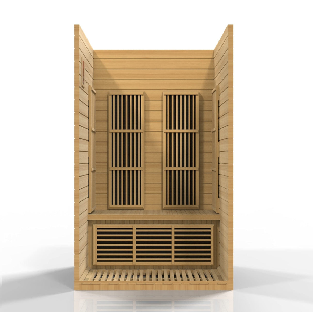 Maxxus Saunas Seattle 2-Person Low EMF (Under 8 MG) FAR Infrared Sauna, Curb Side Delivery 2024 Model MX-J206-01 DYNAMIC SAUNAS