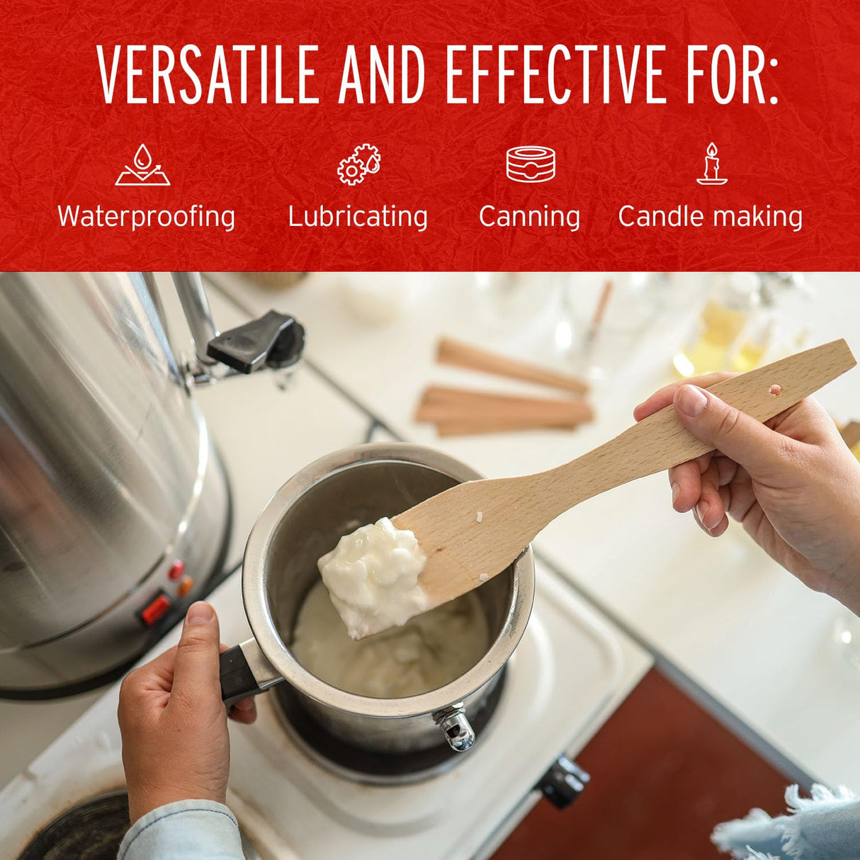 Blended Waxes, Inc. Multi-Purpose Paraffin Wax for Candle Making, Easy-to-Use Bulk Pastilles, Ideal for Lubricating, Waterproofing, Canning & More, Premium Paraffin Wax Refills, 10 lb Pack BW Blended Waxes, Inc.