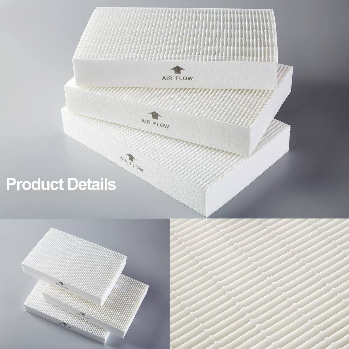 6 Pack HPA300 HEPA Filter Replacement for Honeywell Air Purifiers HPA300 Series, HPA300, HPA304, HPA8350, HPA300VP, HPA3300b, HPA5300, Replace HRF-R3, Pack of 6 HEPA R and 8 Pre filters A HRF-AP1 Smilyan