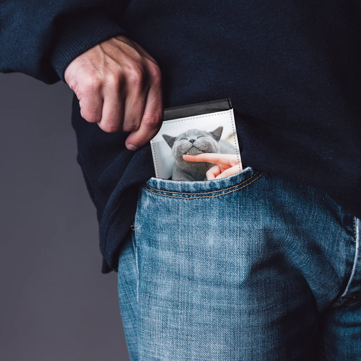 Sublimation Wallet Blank Heat Transfer Blank Wallet Multifunctional Wallet Graduation Gifts (1 Pcs Black Double Side) Prasacco