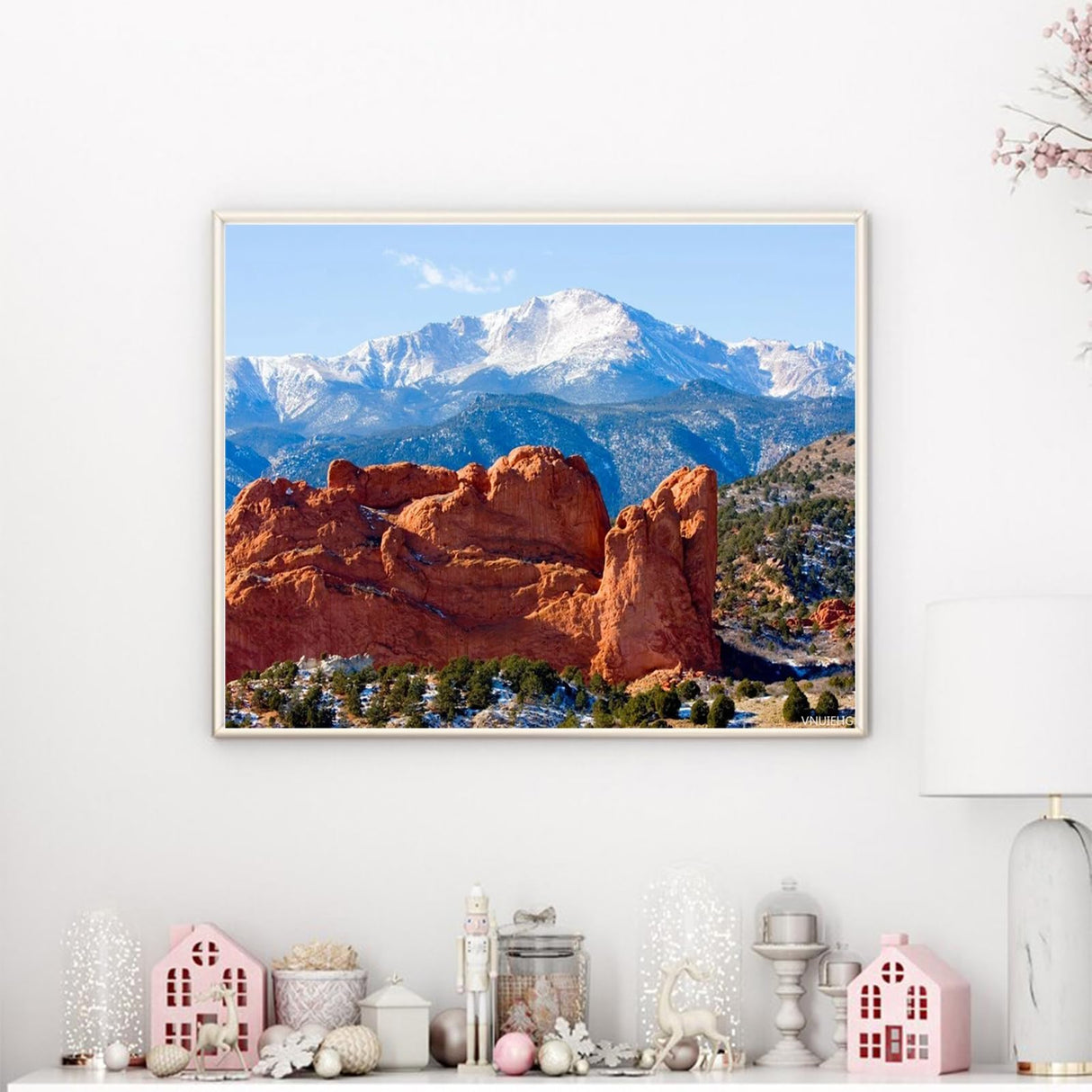 VNUIEHG DIY Digital Painting Pikes Peak Garden Gods Colorado Springs Paint by Numbers Kits Drawing on Canvas Without Frame Adults Beginner Wall Art Home Decor 16''x20'' VNUIEHG