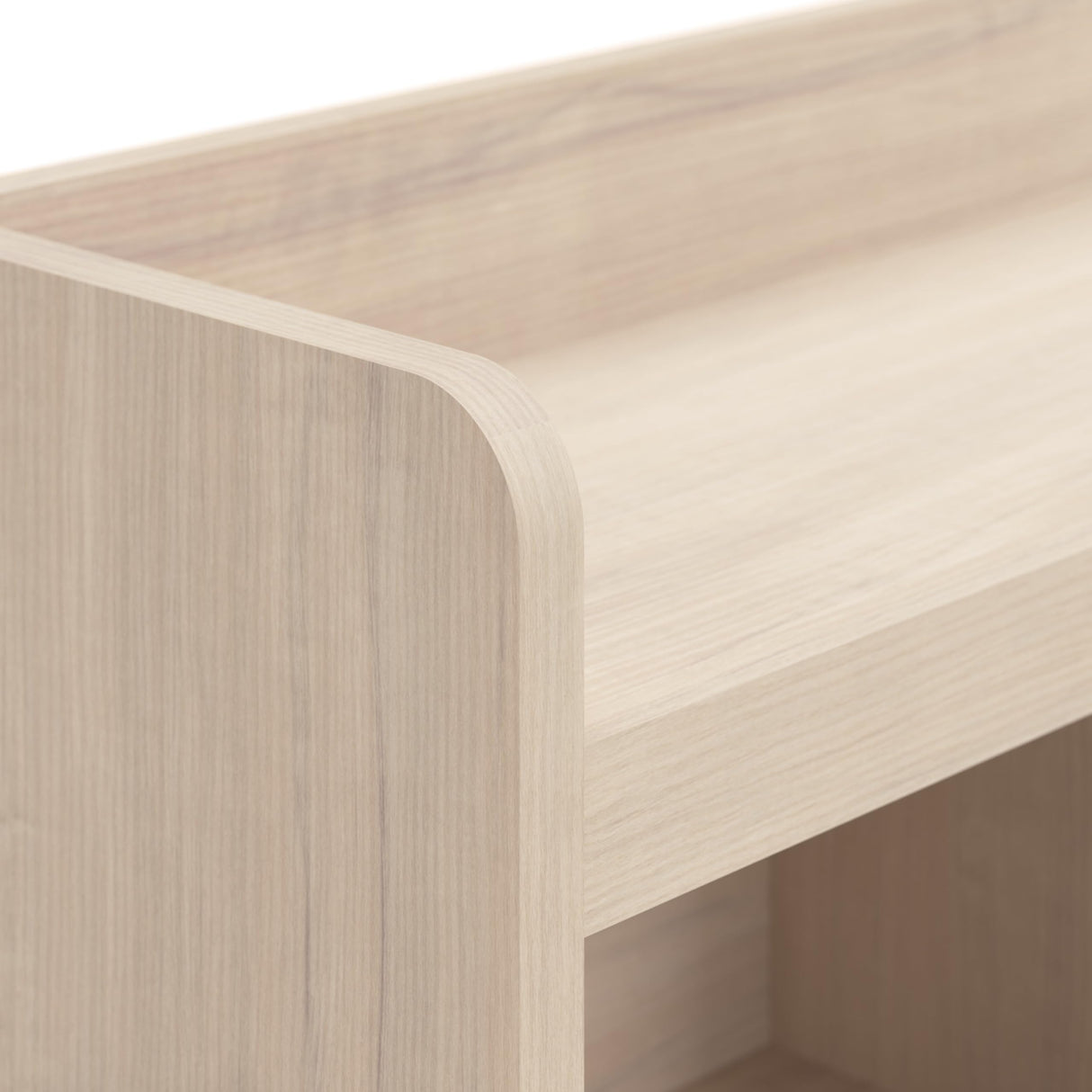 Bush Furniture Woodland 40W Hall Tree and Shoe Storage Bench with Shelves in White Washed Maple | Foyer, Mudroom, Entryway Organizer Bush Business Furniture